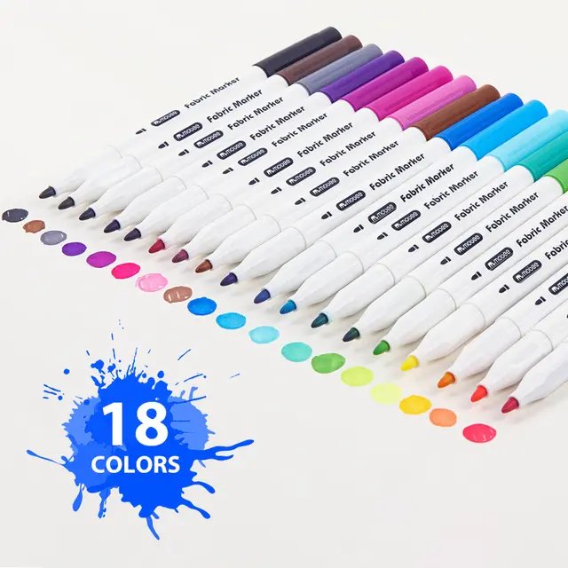 PACK 18 FEUTRES TEXTILES MOBEE - D'art et D'archi