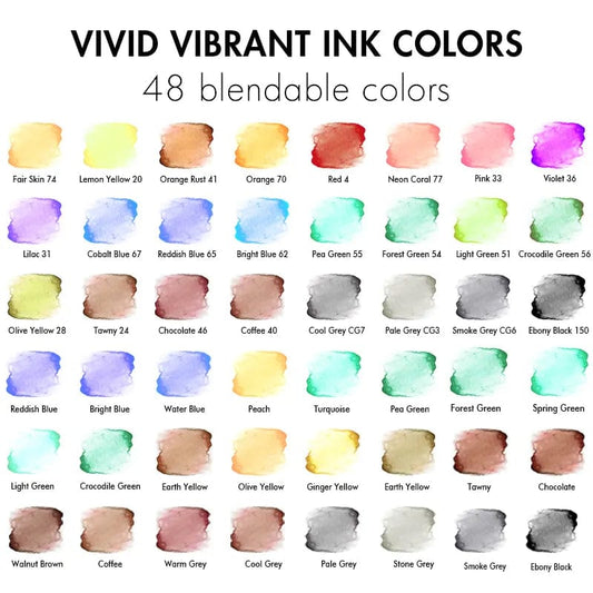 SET 24 FEUTRES AQUARELLE - D'art et D'archi