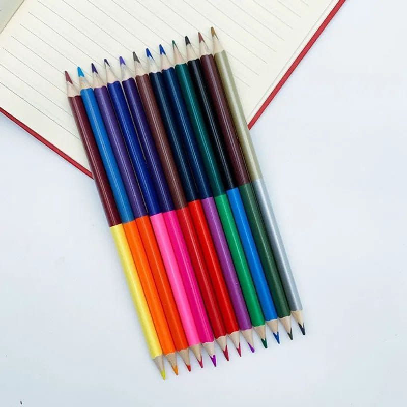 CRAYONS DE COULEURS DOUBLE TETE - D'art et D'archi