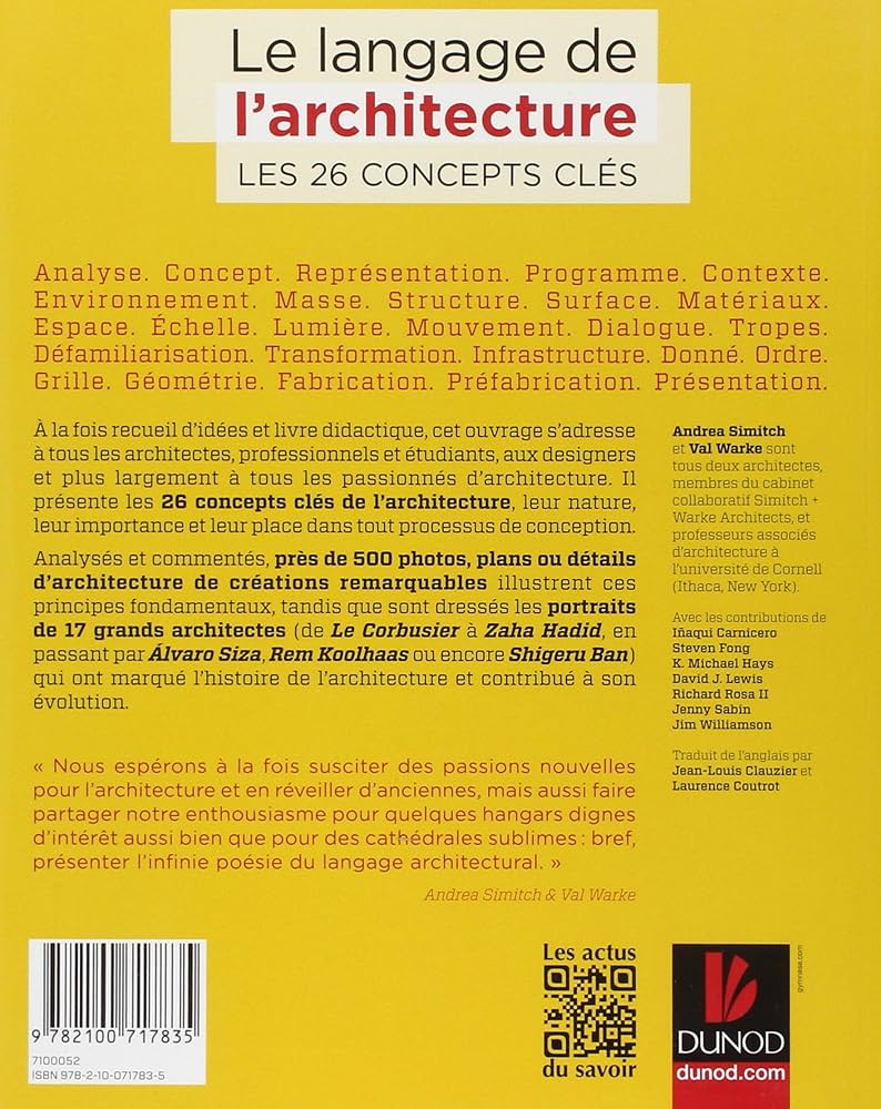 LE LANGAGE DE L'ARCHITECTURE-26 CONCEPTS CLES - D'art et D'archi