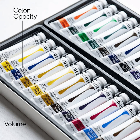 SET 24 TUBES AQUARELLES - D'art et D'archi