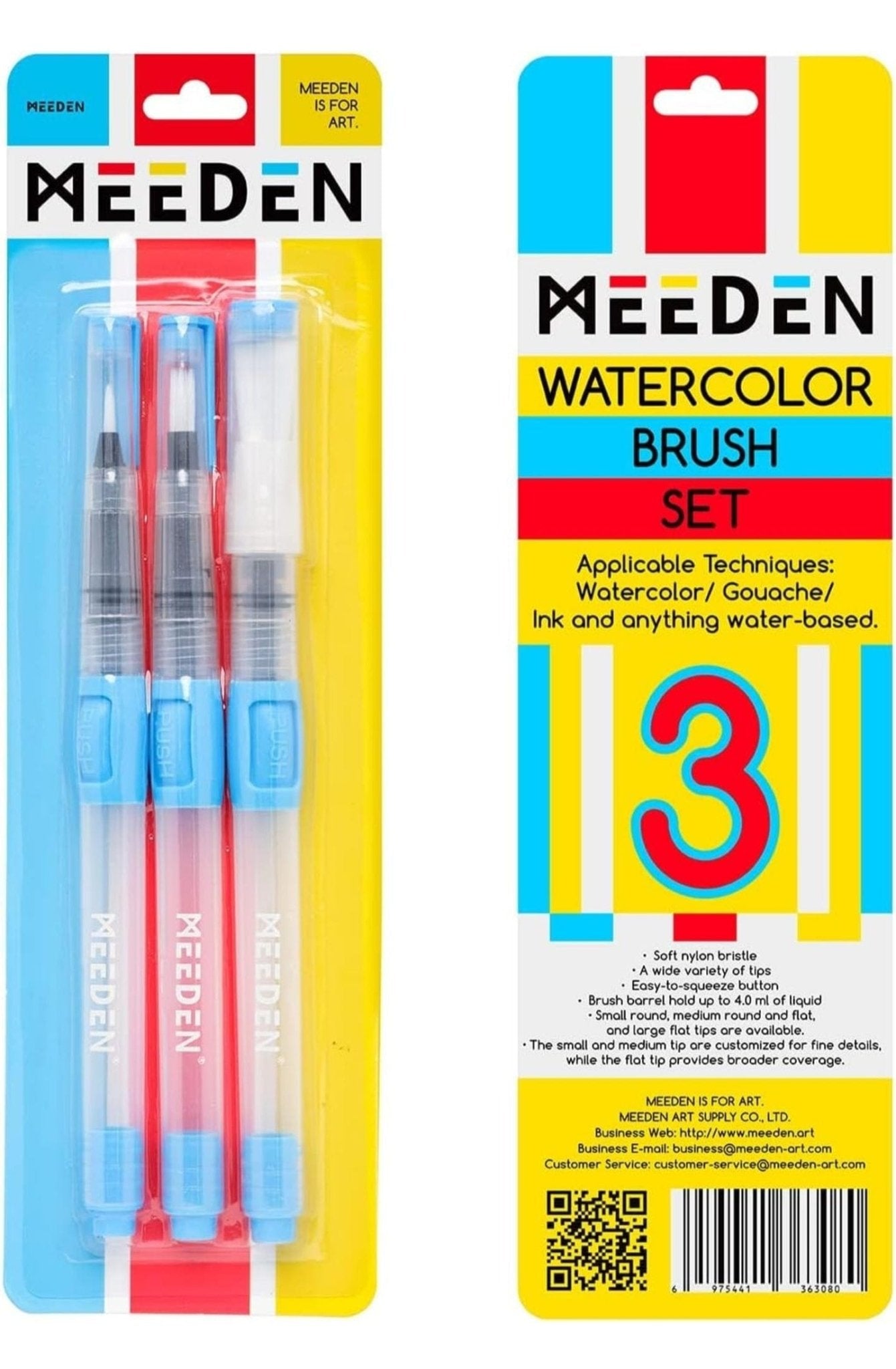 SET 3 STYLOS AQUARELLE - D'art et D'archi